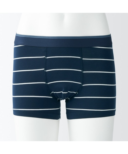 無印良品(ムジルシリョウヒン)の「紳士 なめらか 前閉じローライズボクサーパンツ(ボクサーパンツ・メンズ・スモーキーグリーン系1/ネイビー系7/ダークグリーン/ライトグリーン/ダークグレー/ブルー/ネイビー系/ダークグリーン系1/ブラック・M/L/XL/S)」の19枚目の写真