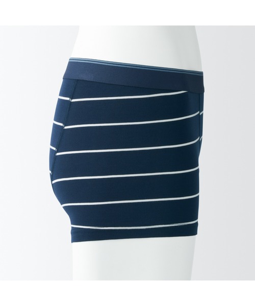 無印良品(ムジルシリョウヒン)の「紳士 なめらか 前閉じローライズボクサーパンツ(ボクサーパンツ・メンズ・スモーキーグリーン系1/ネイビー系7/ダークグリーン/ライトグリーン/ダークグレー/ブルー/ネイビー系/ダークグリーン系1/ブラック・M/L/XL/S)」の20枚目の写真