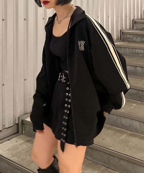 STRAY SHEEP(ストレイシープ)の「【STRAY SHEEP/ストレイシープ】メンズトラックジャケット/ブルゾン(ブルゾン・レディース・ブラック・MEDIUM/LARGE)」の7枚目の写真