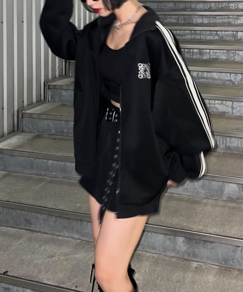 STRAY SHEEP(ストレイシープ)の「【STRAY SHEEP/ストレイシープ】メンズトラックジャケット/ブルゾン(ブルゾン・レディース・ブラック・MEDIUM/LARGE)」の9枚目の写真