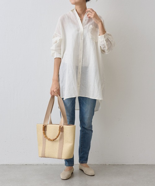 限定値下げビアズリーbeardsley新品2024SSリネンコットンルーズシャツ BEARDSLEY（ビアズリー）の「リネンコットンルーズシャツ