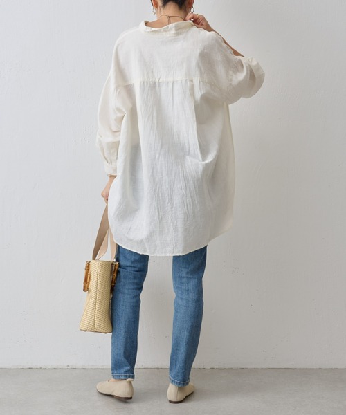 限定値下げビアズリーbeardsley新品2024SSリネンコットンルーズシャツ BEARDSLEY（ビアズリー）の「リネンコットンルーズシャツ