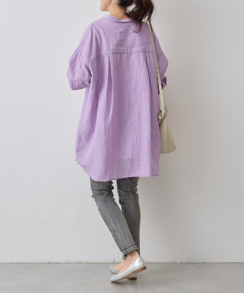 限定値下げビアズリーbeardsley新品2024SSリネンコットンルーズシャツ BEARDSLEY（ビアズリー）の「リネンコットンルーズシャツ