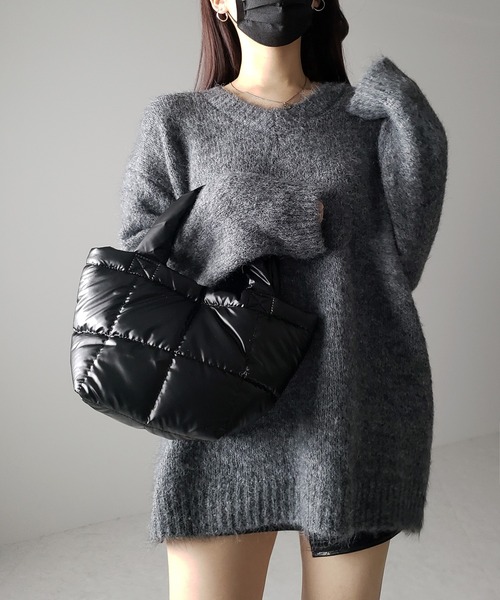 me+em select(ミームセレクト)の「※※【 3color 】メタリックパデッドハンドバッグ(ハンドバッグ・レディース・シルバー/ブラック/ホワイト・FREE)」の16枚目の写真