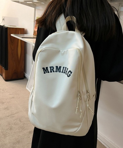 Miniministore(ミニミニストア)の「大容量リュック 通勤通学 男女兼用バッグ(バックパック/リュック・レディース・アイボリー/ブラック/ネイビー/ピンク/ワインレッド・FREE)」の2枚目の写真
