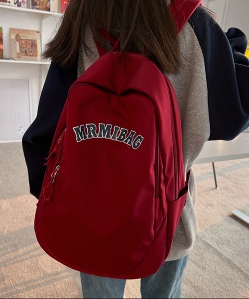 Miniministore(ミニミニストア)の「大容量リュック 通勤通学 男女兼用バッグ(バックパック/リュック・レディース・アイボリー/ブラック/ネイビー/ピンク/ワインレッド・FREE)」の14枚目の写真