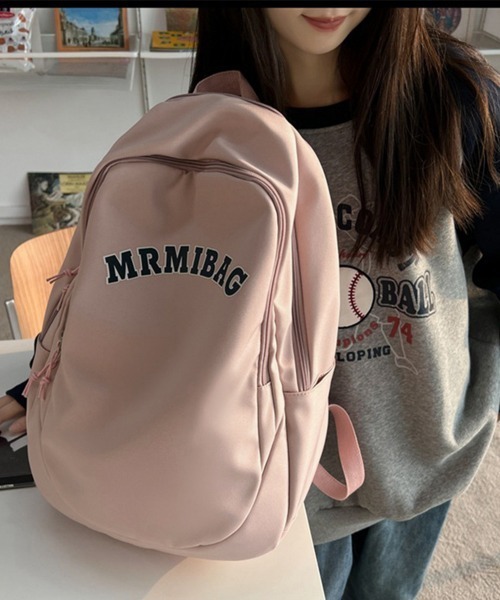 Miniministore(ミニミニストア)の「大容量リュック 通勤通学 男女兼用バッグ(バックパック/リュック・レディース・アイボリー/ブラック/ネイビー/ピンク/ワインレッド・FREE)」の17枚目の写真