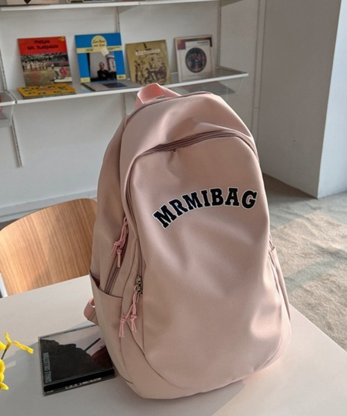 Miniministore(ミニミニストア)の「大容量リュック 通勤通学 男女兼用バッグ(バックパック/リュック・レディース・アイボリー/ブラック/ネイビー/ピンク/ワインレッド・FREE)」の21枚目の写真