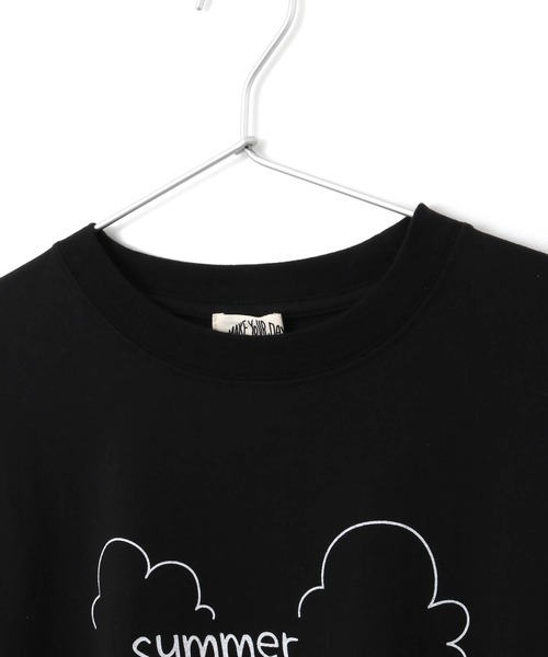 MAKE YOUR DAY(メイクユアデイ)の「バカンスファミリー半袖Tシャツ■パパサイズ(Tシャツ/カットソー・メンズ・ブラック/オフホワイト・L/M)」の8枚目の写真