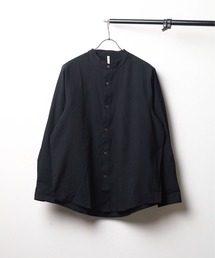 B.I.D. | 《ランダムワッシャー バンドカラープルオーバーシャツ(シャツ/ブラウス)