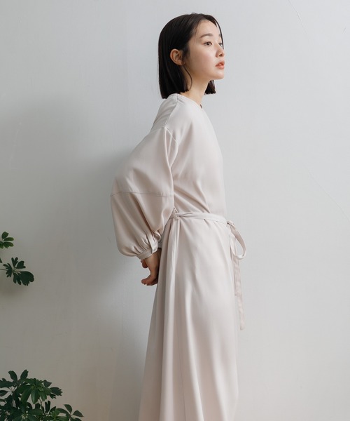 AMERICAN RAG CIE（アメリカンラグシー）の「【ARC】ランタンスリーブOP（ワンピース・レディース・ネイビー/グレー・FREE）」の7枚目の写真