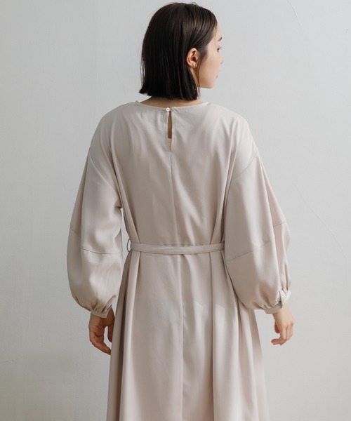 AMERICAN RAG CIE（アメリカンラグシー）の「【ARC】ランタンスリーブOP（ワンピース・レディース・ネイビー/グレー・FREE）」の8枚目の写真