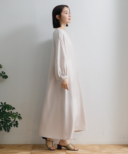 AMERICAN RAG CIE（アメリカンラグシー）の「【ARC】ランタンスリーブOP（ワンピース・レディース・ネイビー/グレー・FREE）」の11枚目の写真