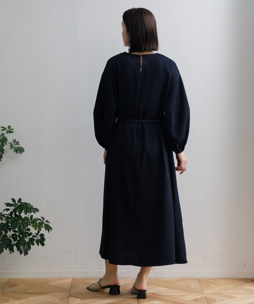 AMERICAN RAG CIE（アメリカンラグシー）の「【ARC】ランタンスリーブOP（ワンピース・レディース・ネイビー/グレー・FREE）」の15枚目の写真