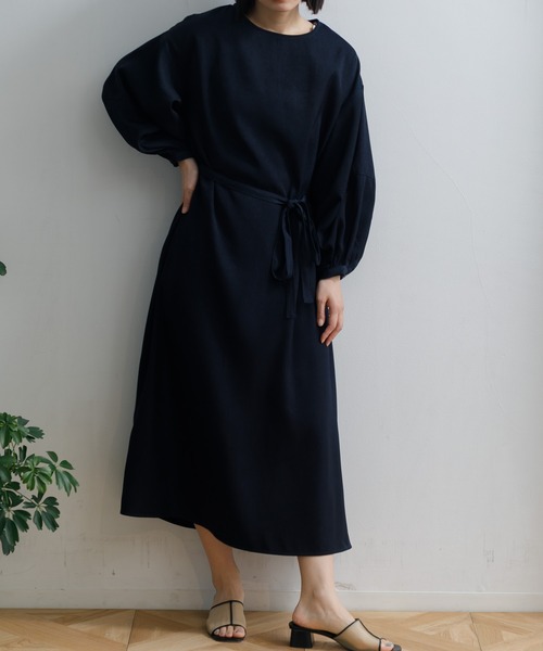 AMERICAN RAG CIE（アメリカンラグシー）の「【ARC】ランタンスリーブOP（ワンピース・レディース・ネイビー/グレー・FREE）」の16枚目の写真