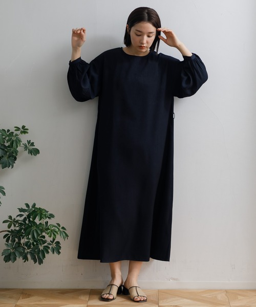 AMERICAN RAG CIE（アメリカンラグシー）の「【ARC】ランタンスリーブOP（ワンピース・レディース・ネイビー/グレー・FREE）」の21枚目の写真