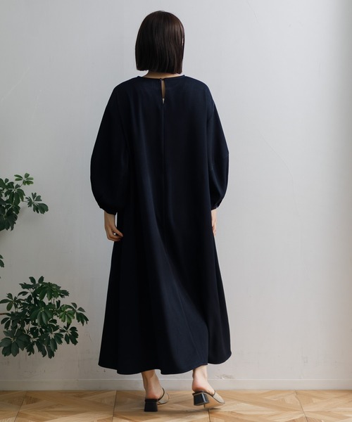 AMERICAN RAG CIE（アメリカンラグシー）の「【ARC】ランタンスリーブOP（ワンピース・レディース・ネイビー/グレー・FREE）」の22枚目の写真