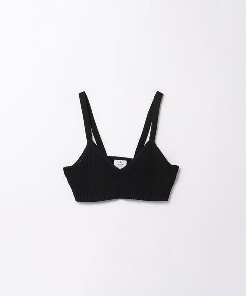 LANVIN en Bleu（ランバンオンブルー）の「ブライトリブニットビスチェ（キャミソール・レディース・ブルー系その他/ブラック・38）」の8枚目の写真