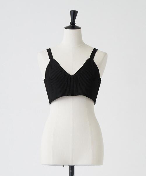 LANVIN en Bleu（ランバンオンブルー）の「ブライトリブニットビスチェ（キャミソール・レディース・ブルー系その他/ブラック・38）」の17枚目の写真