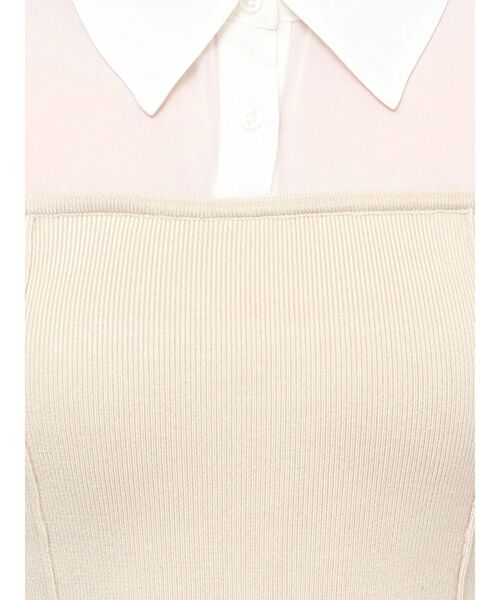 RESEXXY（リゼクシー）の「シャツドッキングマーメイドニットワンピース（ワンピース・レディース・グリーン/ベージュ/ブラック・FREE）」の20枚目の写真