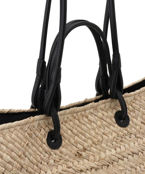 SALON adam et rope'（サロン アダム エ ロペ）の「【BAGMATI（バグマティ）】RAFIA/かごバッグ（かごバッグ・レディース・ホワイト系その他5・FREE）」の12枚目の写真