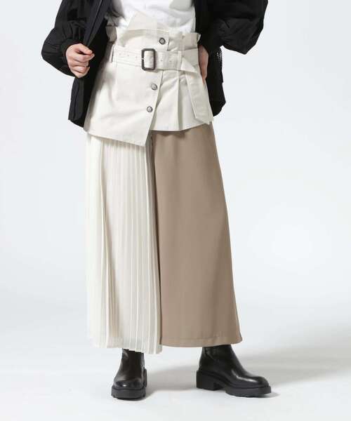 Risley(リズレー)の「Risley/リズレー/ビスチェ付きフレアパンツ(その他パンツ・レディース・ブラック/アイボリー・F)」の2枚目の写真