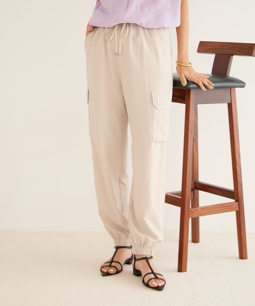 BAYFLOW（ベイフロー）の「RPカーゴパンツ（カーゴパンツ・レディース・カーキ/アイボリー/ブラック/ベージュ/ネイビー/オリーブ・SMALL/MEDIUM/LARGE）」の3枚目の写真