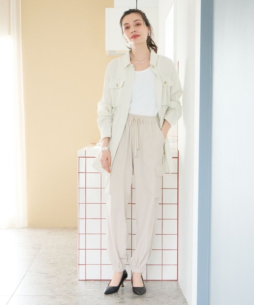 BAYFLOW（ベイフロー）の「RPカーゴパンツ（カーゴパンツ・レディース・カーキ/アイボリー/ブラック/ベージュ/ネイビー/オリーブ・SMALL/MEDIUM/LARGE）」の20枚目の写真