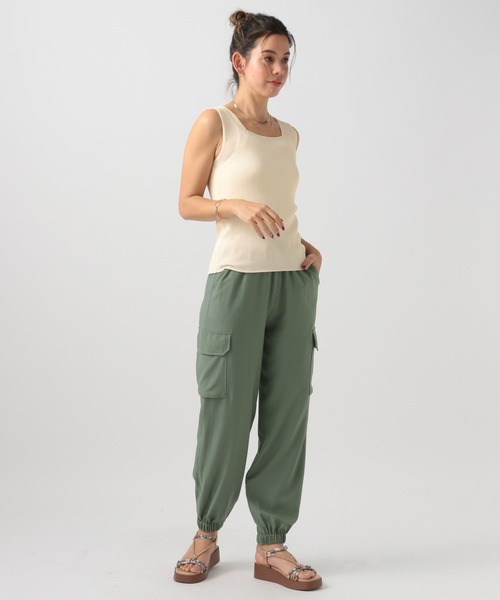 BAYFLOW（ベイフロー）の「RPカーゴパンツ（カーゴパンツ・レディース・カーキ/アイボリー/ブラック/ベージュ/ネイビー/オリーブ・SMALL/MEDIUM/LARGE）」の13枚目の写真