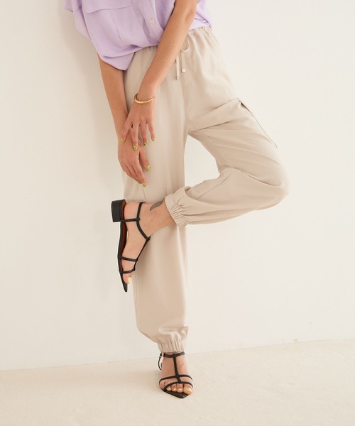 BAYFLOW（ベイフロー）の「RPカーゴパンツ（カーゴパンツ・レディース・カーキ/アイボリー/ブラック/ベージュ/ネイビー/オリーブ・SMALL/MEDIUM/LARGE）」の17枚目の写真