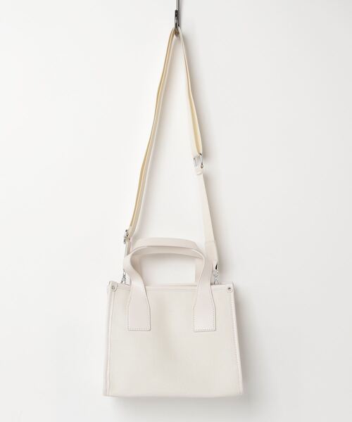 Per sist ence（パーシエンス）の「２WAY バイカラーミニトート/ショルダーバッグ（ショルダーバッグ・レディース・ブラック/ホワイト/ブラウン・FREE）」の9枚目の写真