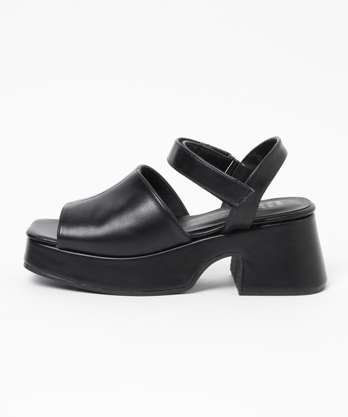 GLOBAL WORK(グローバルワーク)の「厚底ベルトサンダル/AND YUA ANY/103720(サンダル・キッズ・ブラック/シルバー・SMALL/MEDIUM)」の6枚目の写真