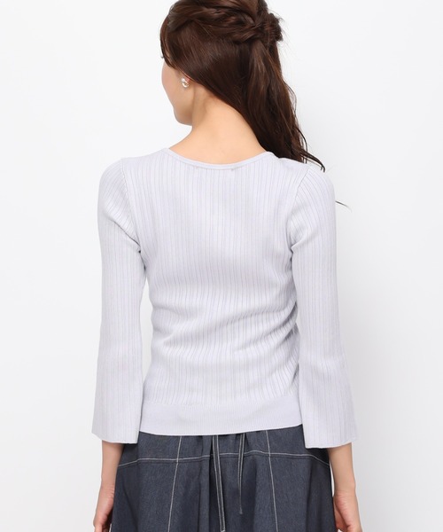 セール】□2024春夏新作□レースカラー刺繍ニット/MM418313