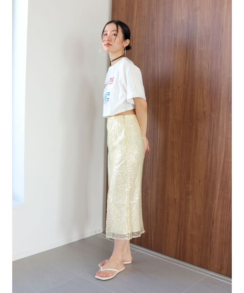 Ungrid（アングリッド）の「LNCロゴショートTee（Tシャツ/カットソー・レディース・レッド/オフホワイト/ブルー・FREE）」の17枚目の写真