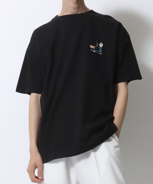 tシャツ HAND LIKE EMBROIDERY T-SHIRT/ハンドライク刺繍Tシャツ レディース HAND LIKE EMBROIDERY T-SHIRT/ハンドライク刺繍Tシャツ（T