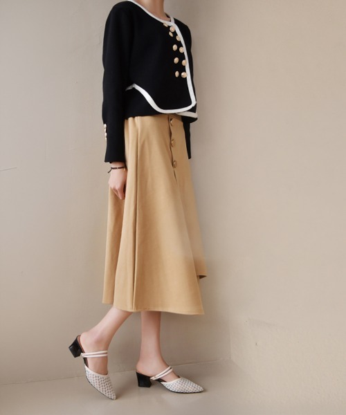 Miniministore(ミニミニストア)の「ミュール パンプスサンダル レディース(パンプス・レディース・アイボリー/ブラック・23.5cm/24.5cm/22.5cm/25.0cm/23.0cm/24.0cm)」の4枚目の写真