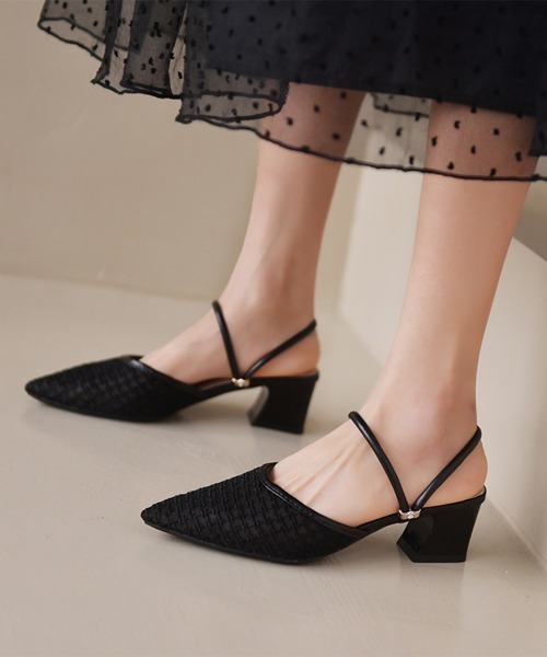 Miniministore(ミニミニストア)の「ミュール パンプスサンダル レディース(パンプス・レディース・アイボリー/ブラック・23.5cm/24.5cm/22.5cm/25.0cm/23.0cm/24.0cm)」の7枚目の写真
