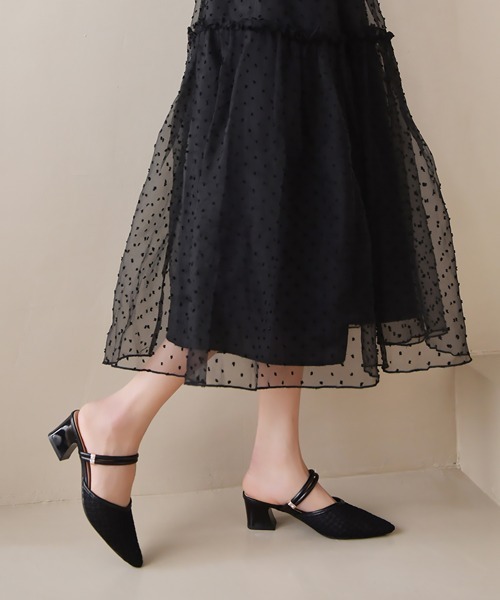 Miniministore(ミニミニストア)の「ミュール パンプスサンダル レディース(パンプス・レディース・アイボリー/ブラック・23.5cm/24.5cm/22.5cm/25.0cm/23.0cm/24.0cm)」の11枚目の写真