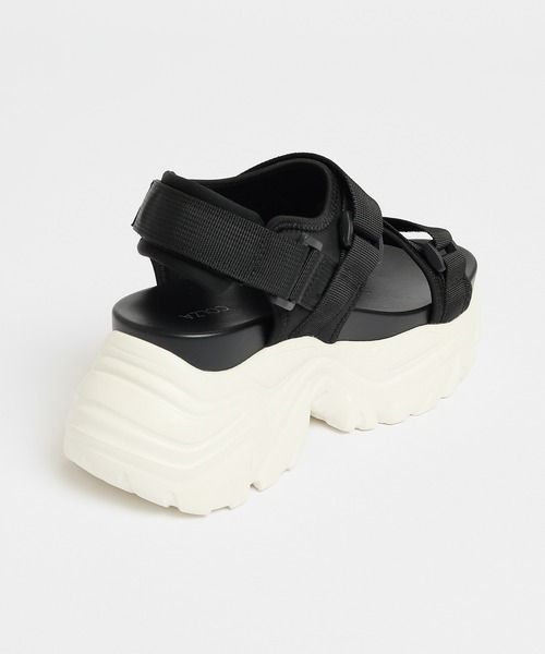 Honeys（ハニーズ）の「厚底スポーツサンダル（サンダル・レディース・ブラック×ホワイト/ブラック/ホワイト・LL/S/M/L）」の19枚目の写真