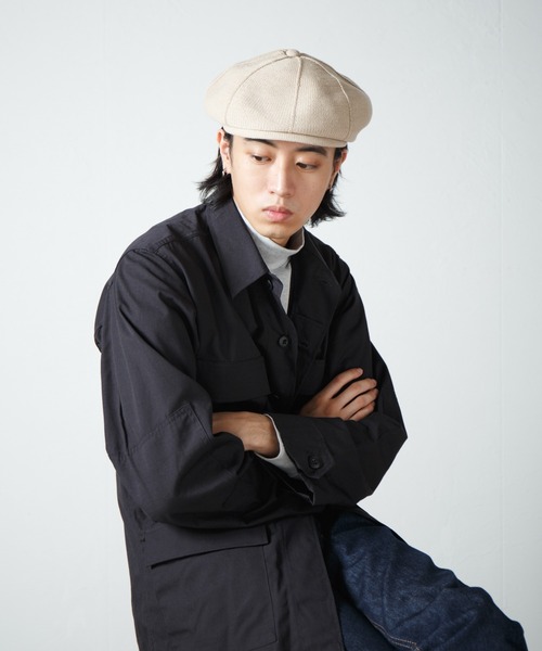 RACAL（ラカル）の「8Panel Pattern Knit Cas / 8パネル風編み柄切り替えニットキャス（キャスケット・メンズ・グレー/ブラック/ベージュ/ネイビー/ブラウン・MEDIUM/LARGE）」の22枚目の写真