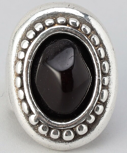Otro Accesorio/オトロアクセソリオ ブラックエナメルハートリング オトロ アクセソリオ Otro Accesorio |Black Enamel Heart Ring