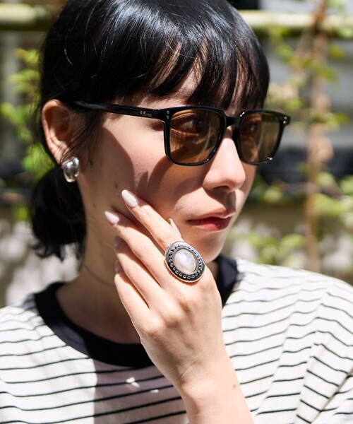 FREAK'S STORE（フリークスストア）の「Otro Accesorio/オトロアクセソリオ オーバルリング（リング・レディース・ピンク/イエロー/オレンジ/レッド/サックスブルー/ホワイト/ブラック/ブルー・ONE SIZE）」の12枚目の写真