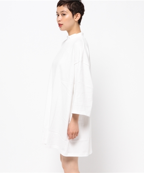 CIAOPANIC（チャオパニック）の「【Ciaopanic】　ハイネックBIGT-OP（ワンピース・レディース・アイボリー/ブラック/カーキ・FREE）」の7枚目の写真