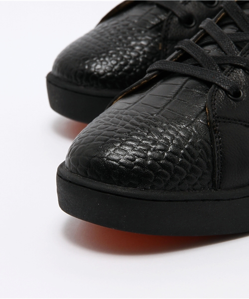 BARONS PAPILLOM（バロンパピヨム）の「ブランド[BARONS PAPILLOM] BARONS HI CROCODILE（スニーカー・メンズ・ブラック・40/42/41/43）」の2枚目の写真