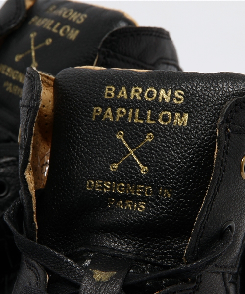 BARONS PAPILLOM（バロンパピヨム）の「ブランド[BARONS PAPILLOM] BARONS HI CROCODILE（スニーカー・メンズ・ブラック・40/42/41/43）」の3枚目の写真