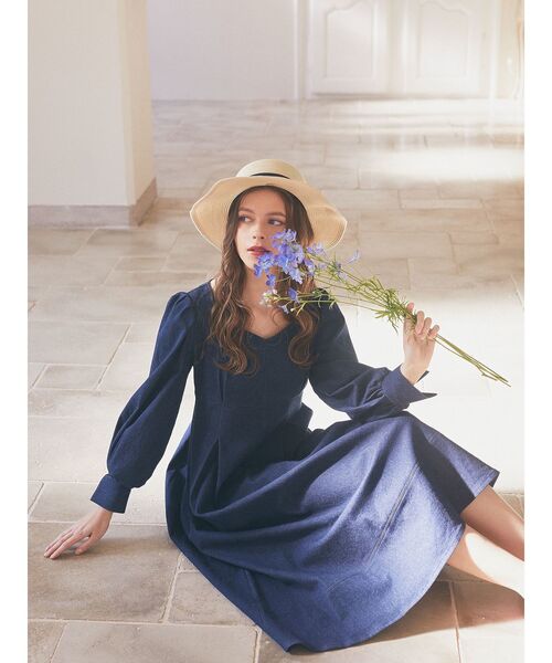 Maison de FLEUR（メゾンドフルール）の「デニムワンピース