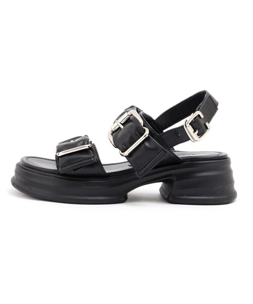 FREE'S MART（フリーズマート）の「◆2バックルサンダル（サンダル・レディース・ブラック・MEDIUM/LARGE）」の10枚目の写真