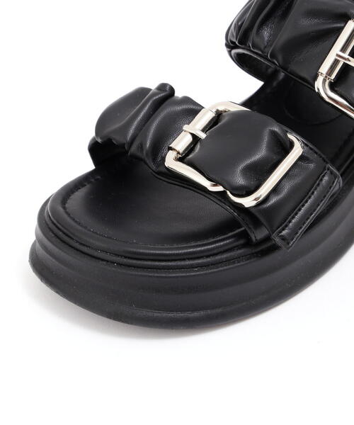 FREE'S MART（フリーズマート）の「◆2バックルサンダル（サンダル・レディース・ブラック・MEDIUM/LARGE）」の12枚目の写真