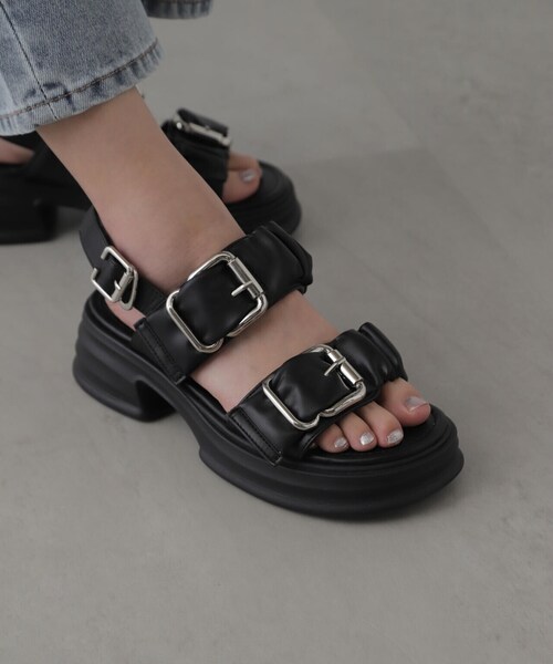 FREE'S MART（フリーズマート）の「◆2バックルサンダル（サンダル・レディース・ブラック・MEDIUM/LARGE）」の20枚目の写真