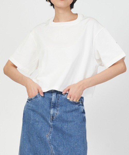 ORCIVAL（オーシバル）の「SQUARE NECK S/S P.O.（Tシャツ/カットソー・レディース・ブラック/その他1/ホワイト/その他5/その他4/その他3/その他2・1/2）」の2枚目の写真